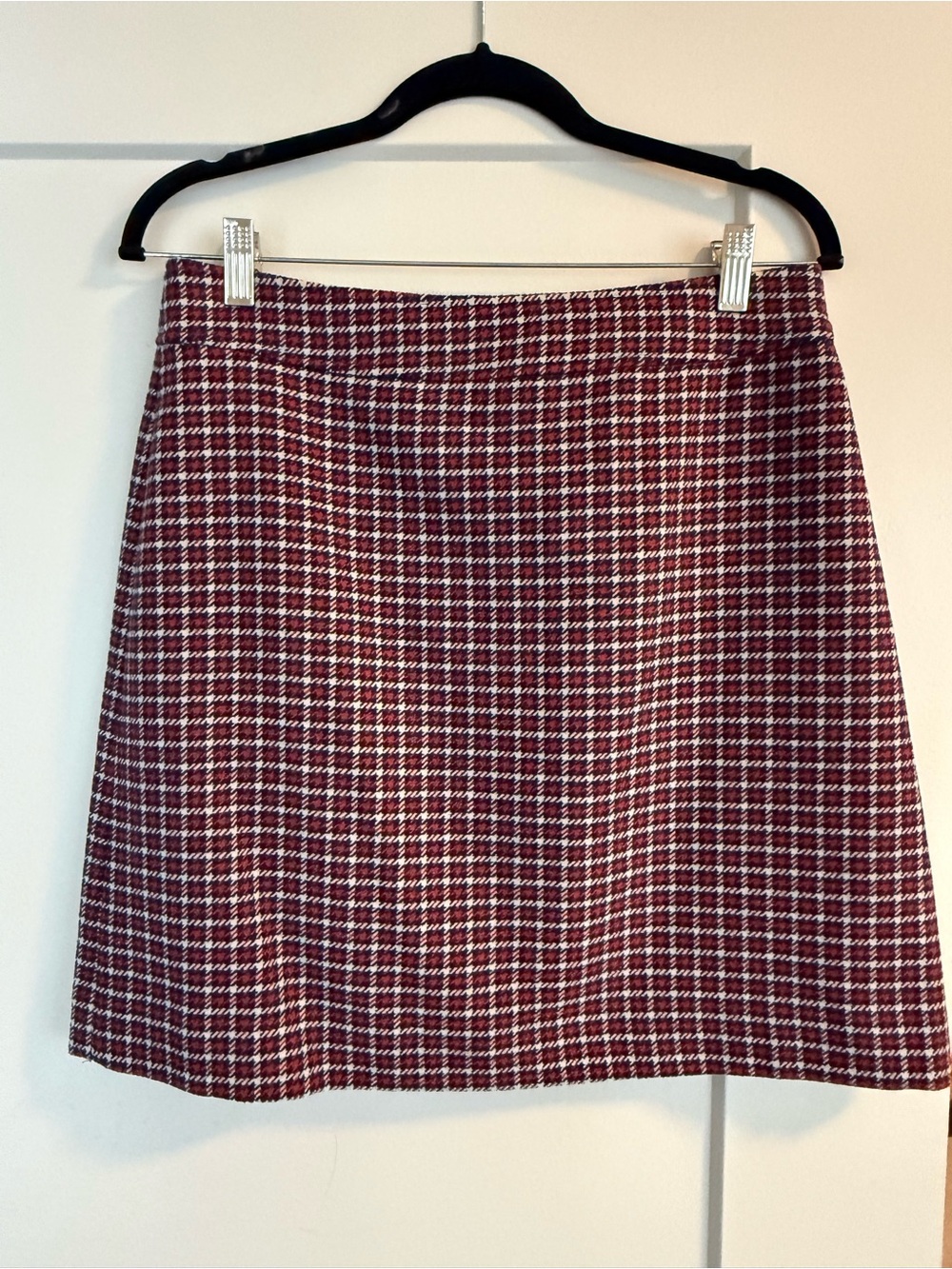 Plaid wool Jcrew mini skirt